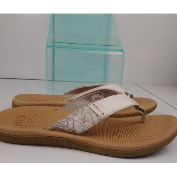 Reef Santa Ana Sandals Flip Flops Women's Size 8 Cloud White - Picture 4 of 8